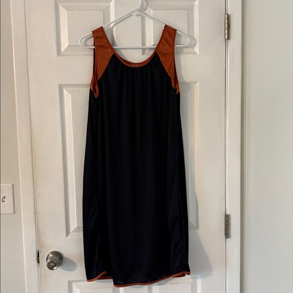Vintage Intimate Appeal Black Slip Dress Nightgown Contrast Trim - Picture 2 of 5